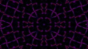 Abstract neon Kaleida background animation, music background, parties and discos show Seamless loop. 4K Seamless loop kaleidoscopic background video