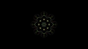 Abstract neon Kaleida background animation, music background, parties and discos show Seamless loop. 4K Seamless loop kaleidoscopic background video