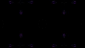Abstract neon Kaleida background animation, music background, parties and discos show Seamless loop. 4K Seamless loop kaleidoscopic background video