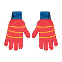 Trendy Winter Gloves vector
