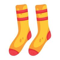 Trendy Winter Socks vector