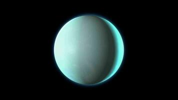 uranus planet animerad video