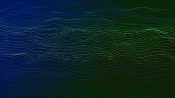 abstract gradient ribbon line wave animated 4K. multicolor particle line wavy background video