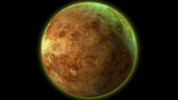 Venere pianeta animato video