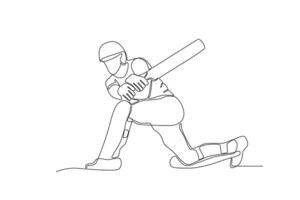A squatting man receives the ball vector