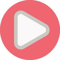 Play Button  Flat Icon vector