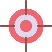 Target Flat Icon vector