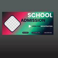 School Admission Application vector