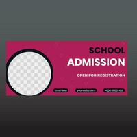 School Admission Application vector