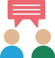 Discussion Flat Icon vector