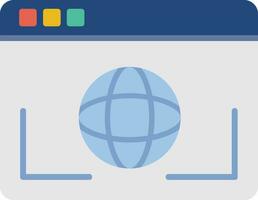 Browser Flat Icon vector