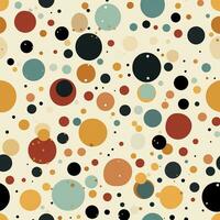 Polka dots seamless pattern, created with generative AI photo