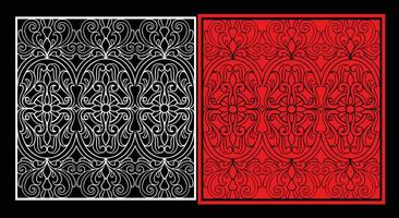 Decorative wall panels set Jali design CNC pattern,laser cutting pattern,router CNCcutting. vector