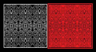 Decorative wall panels set Jali design CNC pattern,laser cutting pattern,router CNCcutting. vector