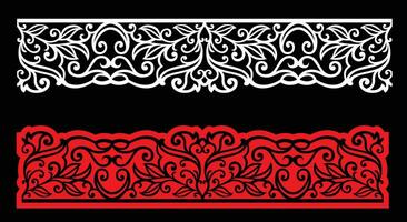Decorative wall panels set Jali design CNC pattern,laser cutting pattern,router CNCcutting. vector