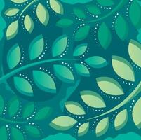 vines leaves leaf flower vector