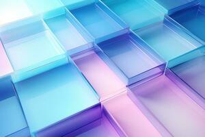 Gradient frosted glass effect virtual background AI Generated photo