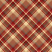 Tartan scotland seamless plaid pattern vector. Retro background fabric. Vintage check color square geometric texture. vector