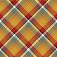 Tartan scotland seamless plaid pattern vector. Retro background fabric. Vintage check color square geometric texture. vector