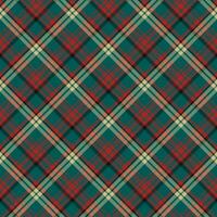 Plaid seamless pattern. Vector background of textile ornament. Flat fabric design.