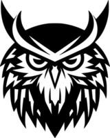 Owl, Minimalist and Simple Silhouette - Vector illustration