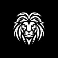 Lion - Black and White Isolated Icon - Vector illustration