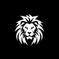 Lion - Black and White Isolated Icon - Vector illustration