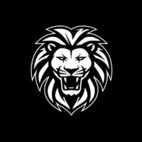 Lion - Black and White Isolated Icon - Vector illustration