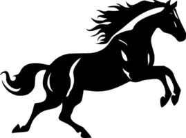 caballo, negro y blanco vector ilustración