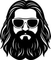 Hippie - High Quality Vector Logo - Vector illustration ideal for T-shirt graphic