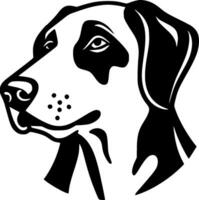 Dalmatian - Black and White Isolated Icon - Vector illustration