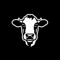 vaca - minimalista y plano logo - vector ilustración