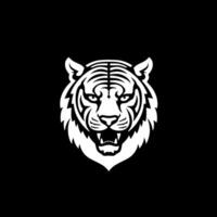 Tigre - minimalista y plano logo - vector ilustración