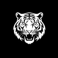 Tiger, Black and White Vector illustration