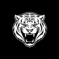 Tigre - minimalista y plano logo - vector ilustración