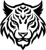 tigre, minimalista y sencillo silueta - vector ilustración