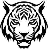 Tigre - minimalista y plano logo - vector ilustración