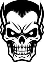 Skull - Minimalist and Flat Logo - Vector illustration
