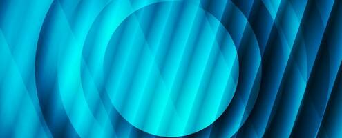 Bright blue abstract geometric tech background vector