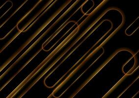 Shiny golden abstract geometric tech background vector