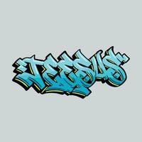 graffiti vector tagging letter word text street art mural