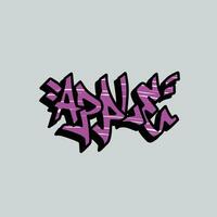 graffiti vector tagging letter word text street art mural