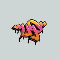 graffiti vector tagging letter word text street art mural