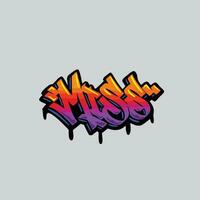 graffiti vector tagging letter word text street art mural