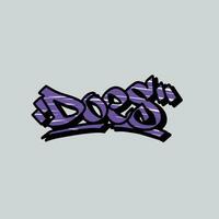 graffiti vector tagging letter word text street art mural