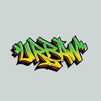 graffiti vector tagging letter word text street art mural