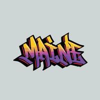 graffiti vector tagging letter word text street art mural