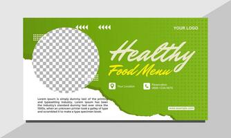 Banner Food Vector Design Template