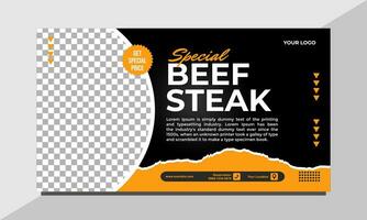 Banner Food Vector Design Template