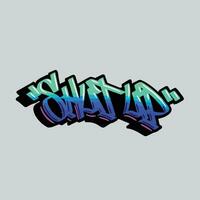 graffiti vector tagging letter word text street art mural